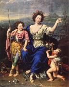 Pierre Mignard THe Marquise de Seignelay and Two of her Children oil painting on canvas